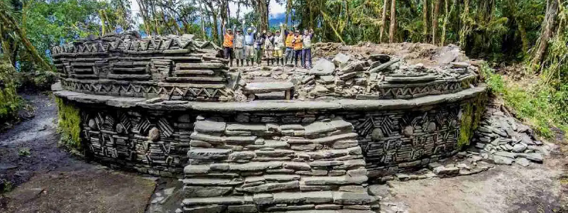Chachapoya ruins in the jungle