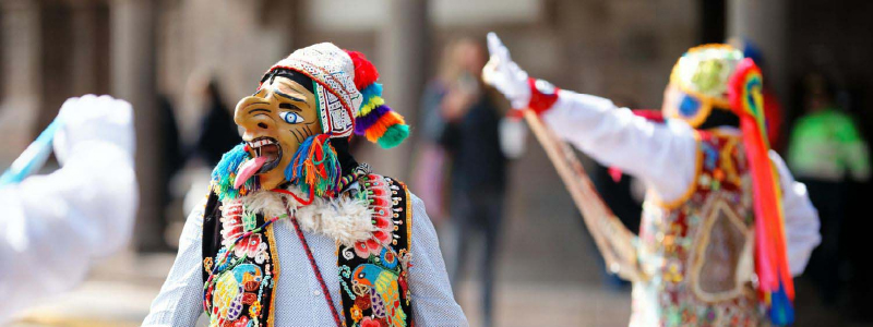 Inti Raymi actors performing in Cusco